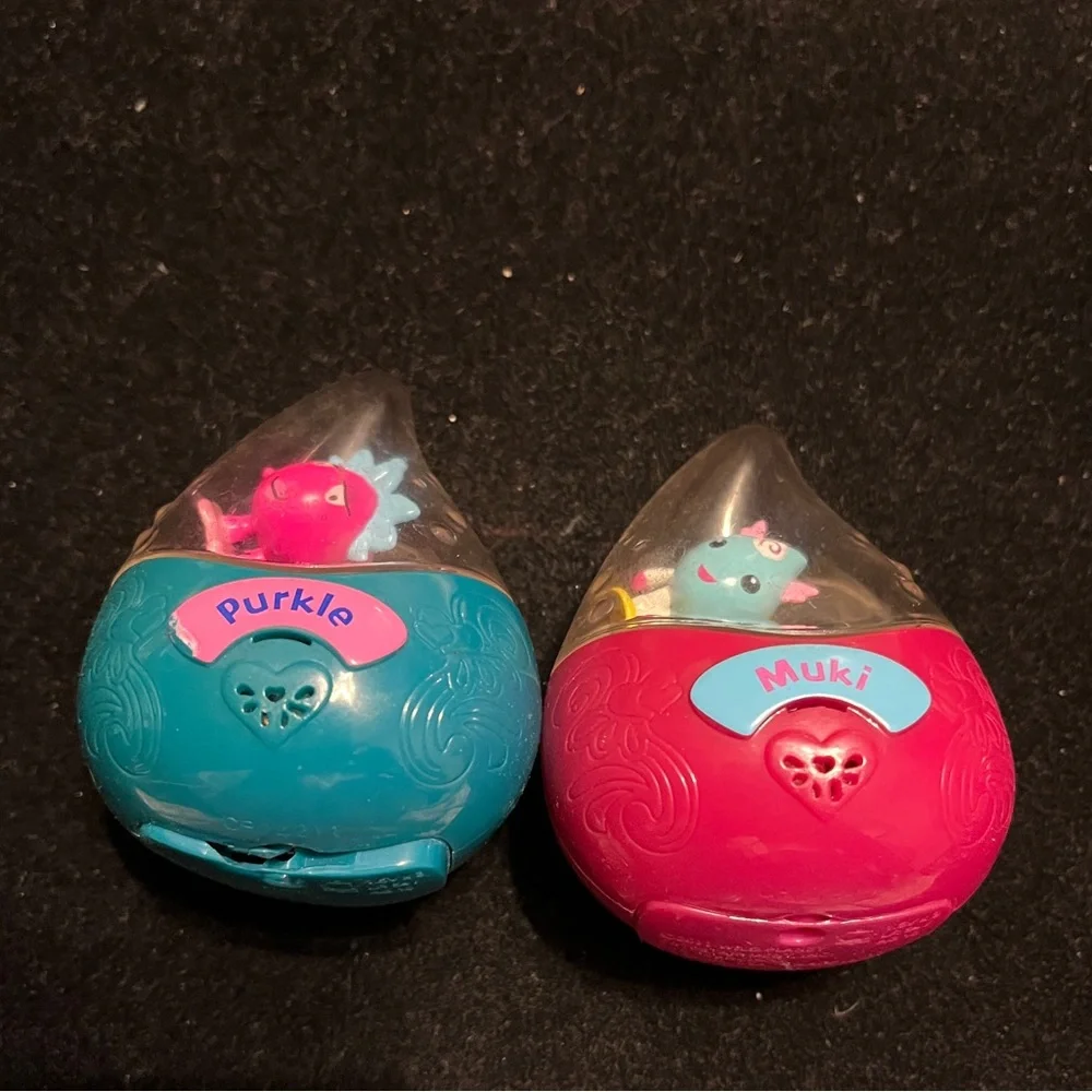 Lot of 2 Wild Planet Aquapets Dew Drops Voice Activated Interactive Aqua Pets